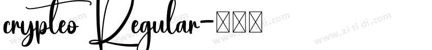 crypteo Regular字体转换